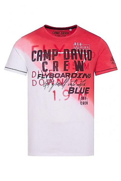 CAMP DAVID T-Shirt mit diagonalem Dip-Dye-Effekt günstig online kaufen