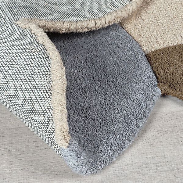 FLAIR RUGS Wollteppich "Mia Scallop" rechteckig 12 mm Höhe in Jakobsmuschel günstig online kaufen