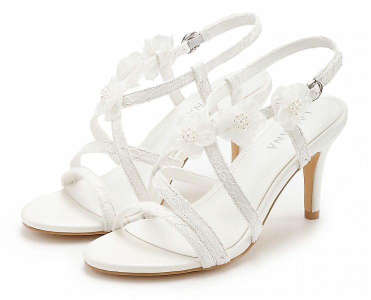 LASCANA High-Heel-Sandalette "Riemchenschuh mit Absatz,", Romantische Sanda günstig online kaufen