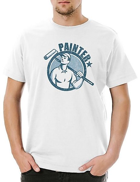 Urban Backwoods Print-Shirt Urban Backwoods Painter V Herren T-Shirt Weiß G günstig online kaufen