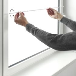 GARDINIA Scheibenstange "Klemmstange mit Ausgleichskeil" Ø 8 mm 1 läufig-lä günstig online kaufen