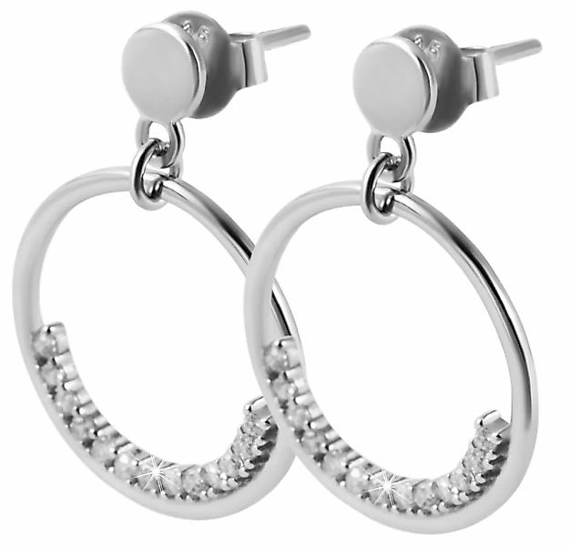 Adelia´s Paar Ohrhänger "Damen Ohrringe – Ohrstecker aus 925 Silber mit Zir günstig online kaufen