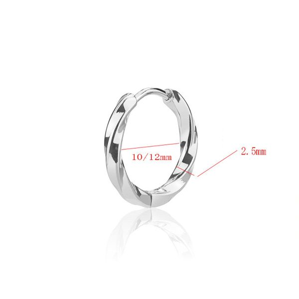 KARMA Paar Creolen Creolen Edelstahl Silber günstig online kaufen