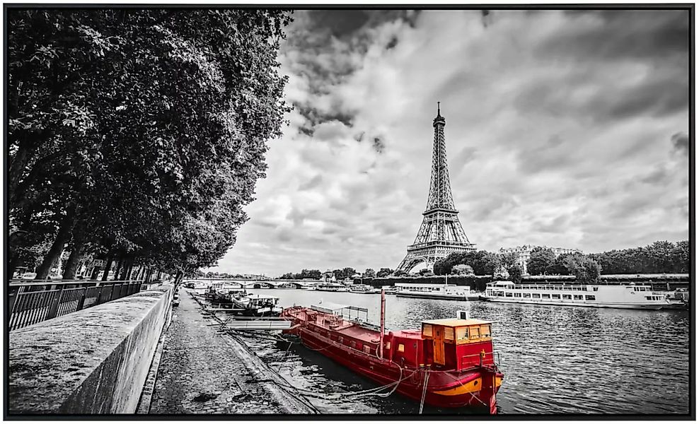 Papermoon Infrarotheizung »Eiffelturm Seine«, sehr angenehme Strahlungswärm günstig online kaufen