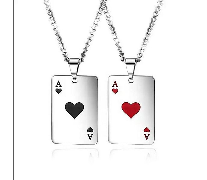 Sanixa Schmuckset Partnerketten Set Silber Paarschmuck Halsketten Liebe Fre günstig online kaufen