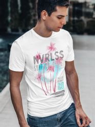 Neverless Print-Shirt Herren T-Shirt Palmen Sommer günstig online kaufen