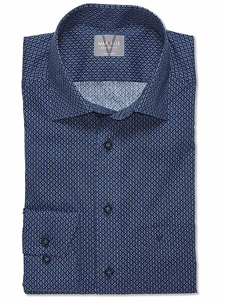 MARVELIS Langarmhemd mit Minimal-Print günstig online kaufen