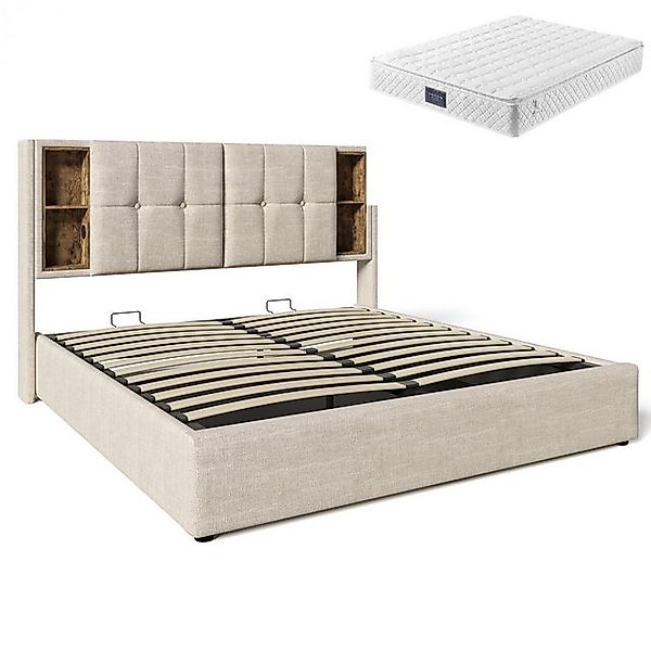 Gotagee Polsterbett Doppelbett Jugendbett Multifunktionsbett 160 x 200 cm f günstig online kaufen