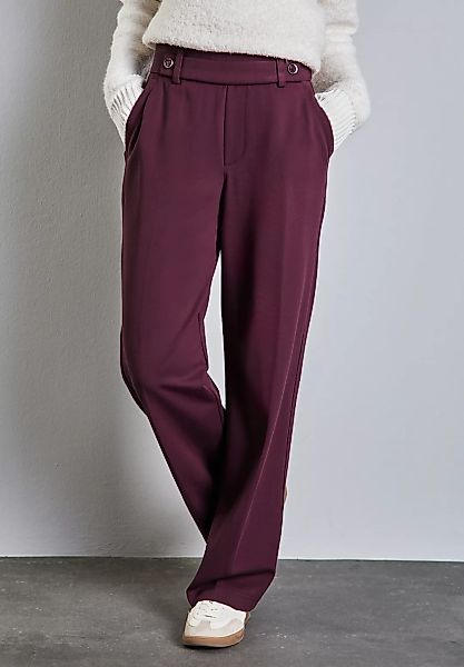 STREET ONE Stoffhose Sommerhose mit Knopfdetail günstig online kaufen
