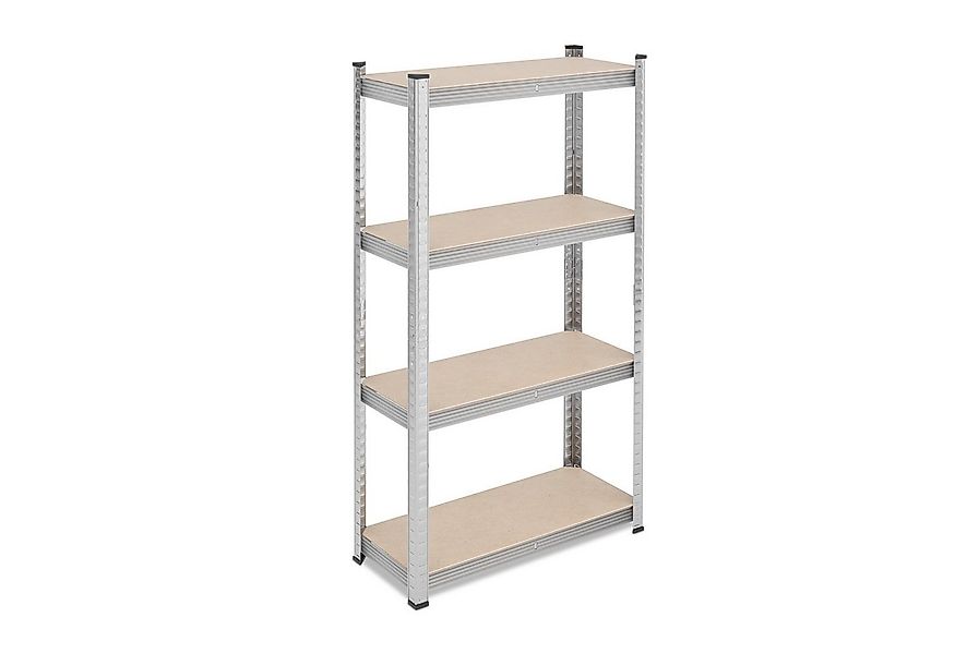 relaxdays Schwerlastregal Verzinktes Schwerlastregal mit 4 Ebenen günstig online kaufen