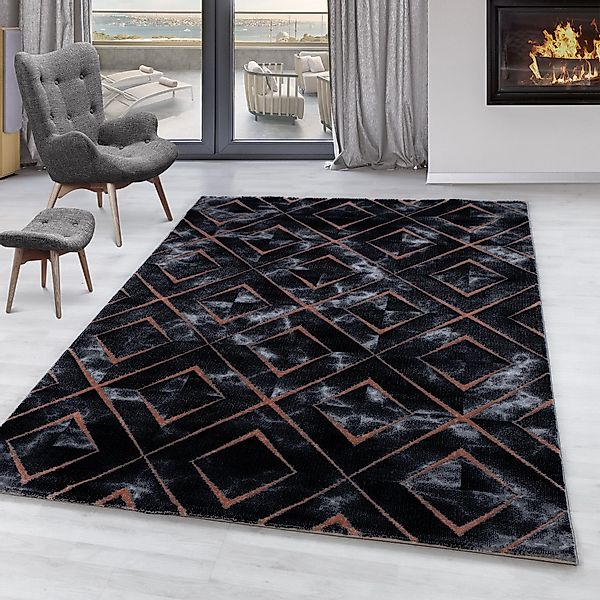 SIMPEX24 Designteppich Marmor Design, Läufer, Höhe: günstig online kaufen