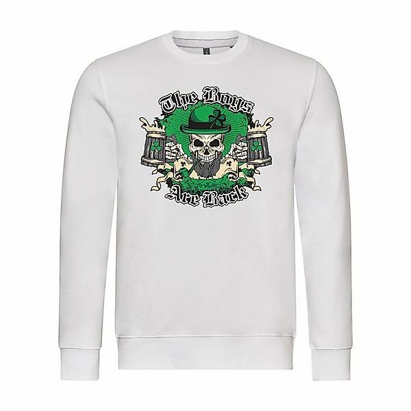 deinshirt Rundhalspullover Herren Sweatshirt The Boys are back Mit Print Mo günstig online kaufen