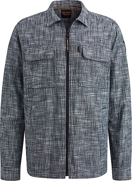 PME Legend Overshirt 2 Tone Slub Navy - Größe 3XL günstig online kaufen