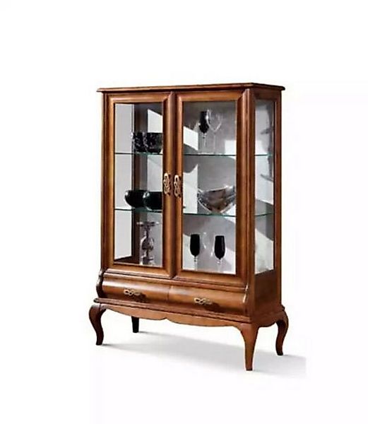 JVmoebel Vitrine Luxus Holz Vitrine Design Braun Italienische Möbel Schrank günstig online kaufen