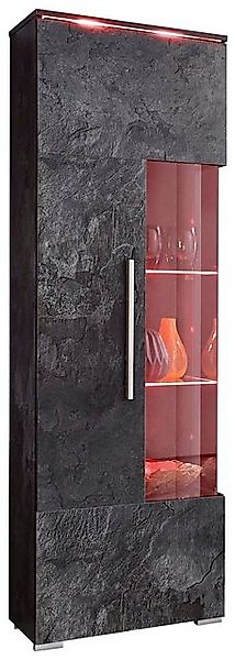 Helvetia Vitrine India (India, 1-St., Vitrine) 45cm schiefer 1-türig günstig online kaufen