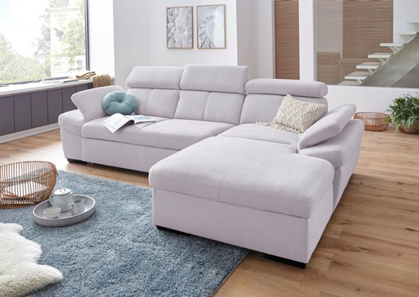 exxpo - sofa fashion Ecksofa »Salerno, inkl. Kopf- und Armteilverstellung, günstig online kaufen