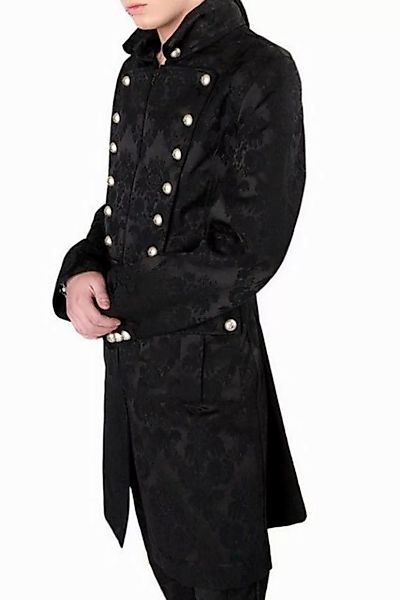 ADERLASS Kurzmantel Admiral Brokat Mantel schwarz Steampunk Gothic XL Broka günstig online kaufen