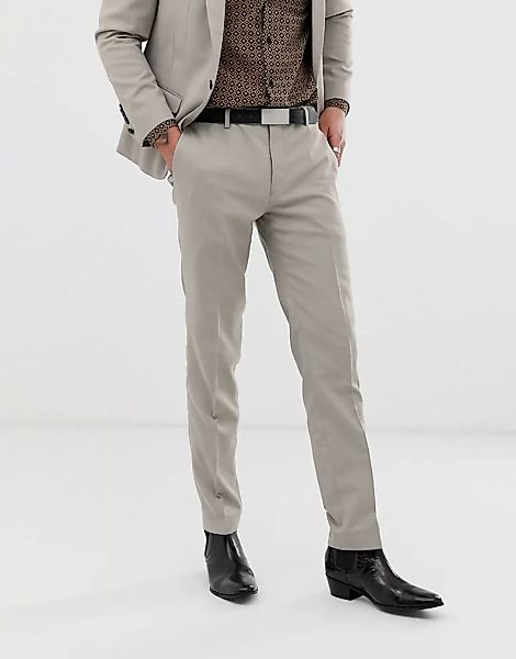 Twisted Tailor – Hemmingway – Superenge Anzughose in Grau günstig online kaufen