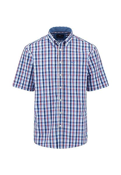 FYNCH-HATTON Kurzarmhemd im Karo-Look und mit Button-Down-Kragen günstig online kaufen