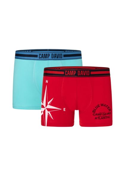CAMP DAVID Boxershorts "casual" 2er Pack, mit elastischem Logo-Bund günstig online kaufen
