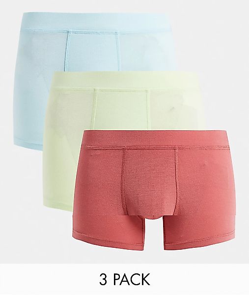 Gilly Hicks – Future – 3-er Pack stretchige Unterhosen in Staubrot/Limette/ günstig online kaufen