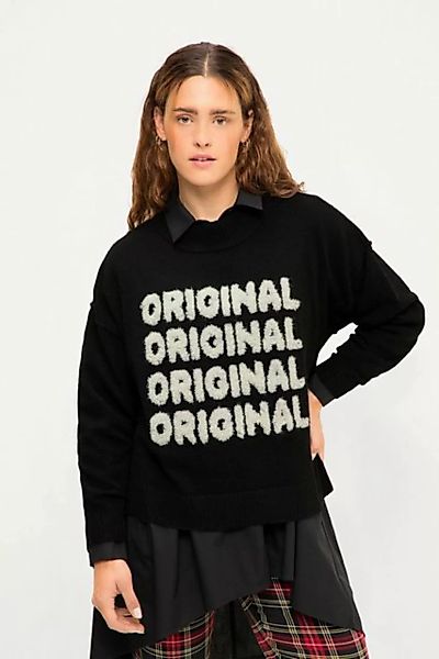 Studio Untold Strickpullover Pullover oversized Statement Rundhalsausschnit günstig online kaufen