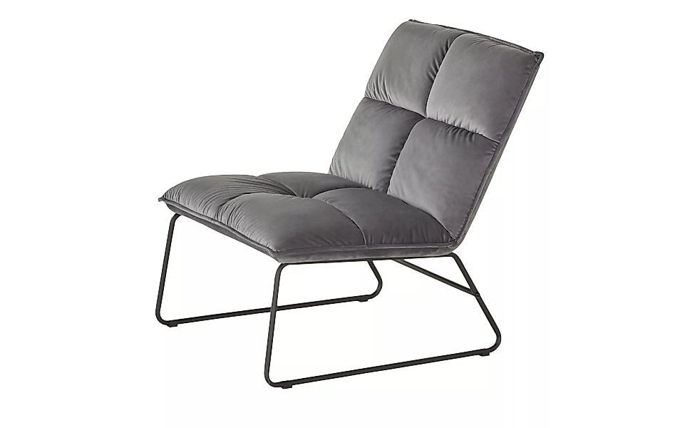 Kufensessel - grau - 72 cm - 82 cm - 84 cm - Polstermöbel > Sessel > Polste günstig online kaufen