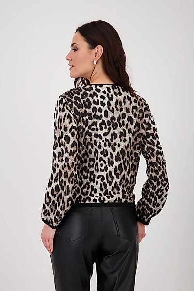 Monari Strickjacke "Jacke Strickjacke Leo" Mit Rundhalsausschnitt günstig online kaufen