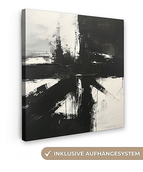 OneMillionCanvasses® Leinwandbild Modern - Schwarz und weiß - Abstrakt - Ku günstig online kaufen