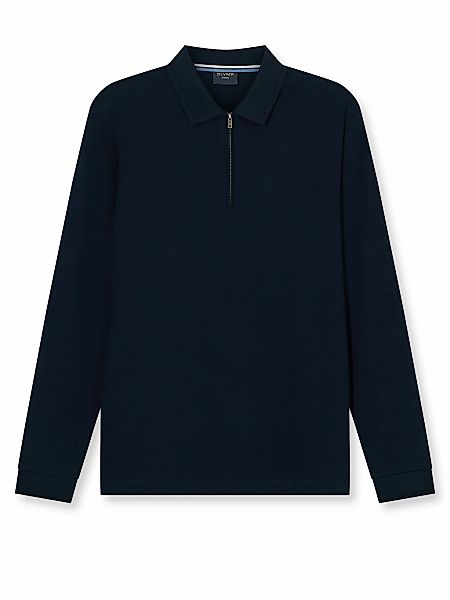 OLYMP Langarm-Poloshirt unifarben, Polokragen, regular fit, casual günstig online kaufen