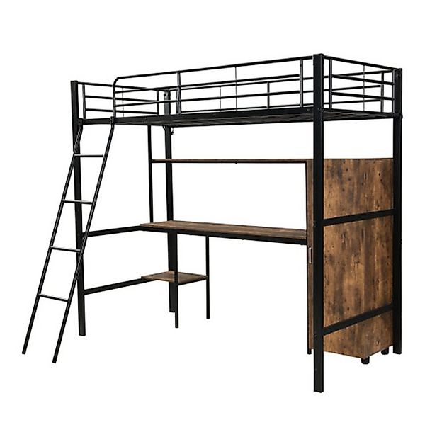 XDOVET Etagenbett Etagenbett,mit Tisch und Kleiderschrank,Reichlich, Ablage günstig online kaufen