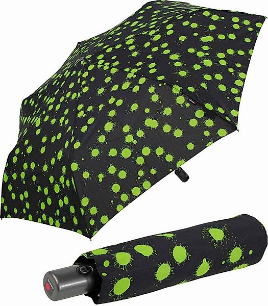 Knirps® Taschenregenschirm Slim Duomatic mit Auf-Zu-Automatik - Paint Drops günstig online kaufen