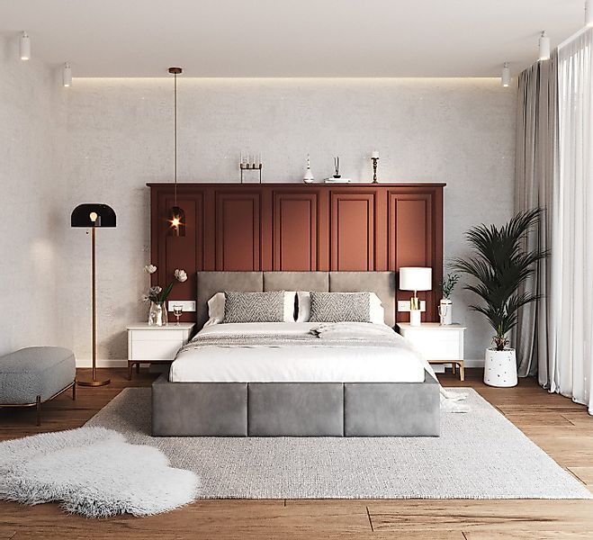 thematys Polsterbett Stauraumbett Bett mit Bettkasten - MADE IN EU - mit sa günstig online kaufen