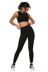 Yenita® Sporthose "Ribbed Collection" mit hohem günstig online kaufen
