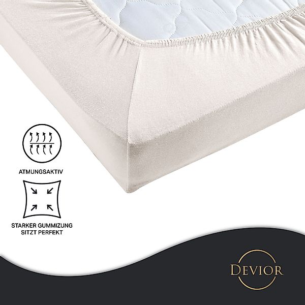 Devior Spannbettlaken Heavy aus 100% Baumwolle mit 160 g/m² - Blickdicht mi günstig online kaufen