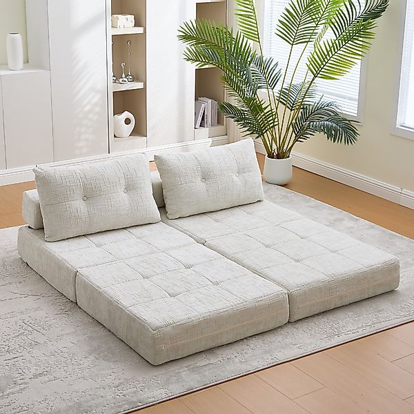 Fanttik Sofa Schlafsofa Klappsofa mit Kissen günstig online kaufen