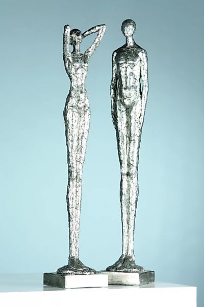 Design-Skulpturen-Set Millenium / Antiksilber, 60 cm günstig online kaufen