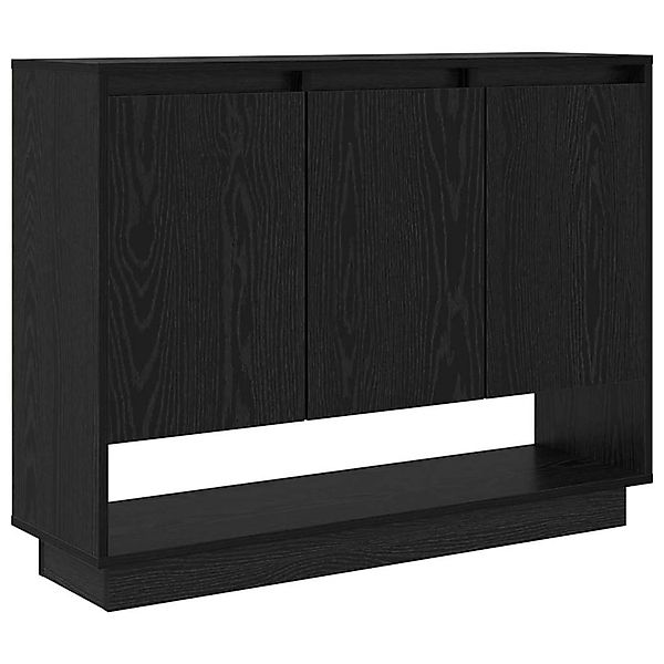vidaXL Sideboard Schwarz Eichen-Optik 97 x 29 x 75 cm Holzwerkstoff 875224 günstig online kaufen