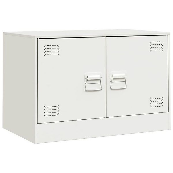 vidaXL TV-Schrank TV-Schrank Weiß 67x39x44 cm Stahl (1-St) günstig online kaufen