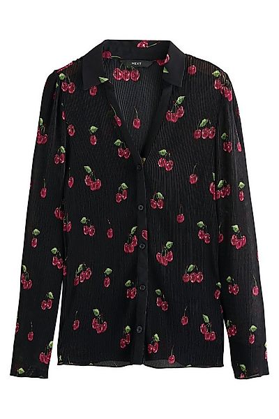 Next Langarmbluse Langärmeliges, plissiertes Hemd (1-tlg) günstig online kaufen