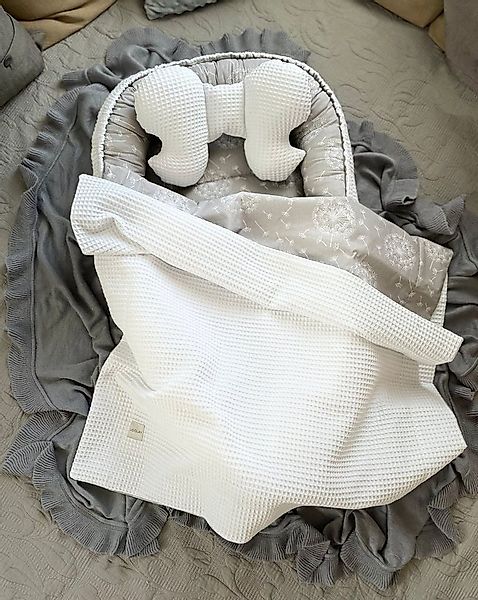 Loolay Bettnestchen WAFFELPIQUE Baumwolle BABYNEST Babykokon Neugeborene Ba günstig online kaufen