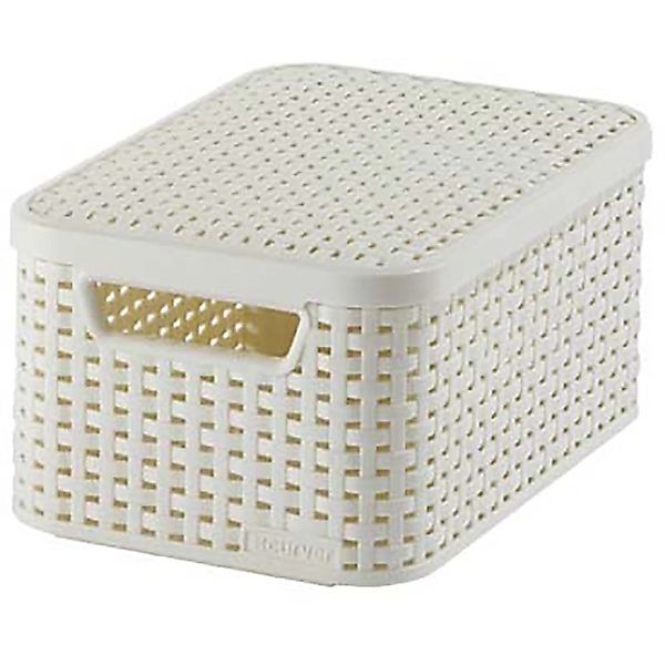 Aufbewahrungsboxen Curver Style 3-er Set Creme S mit Deckel günstig online kaufen