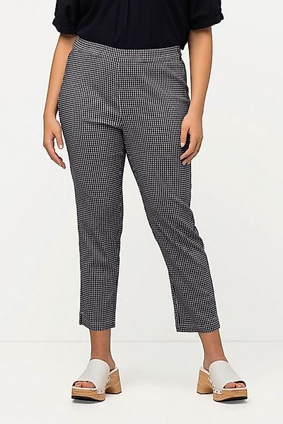 Ulla Popken Stoffhose 7/8-Bengalinhose Sienna Vichykaro hochelastisch günstig online kaufen