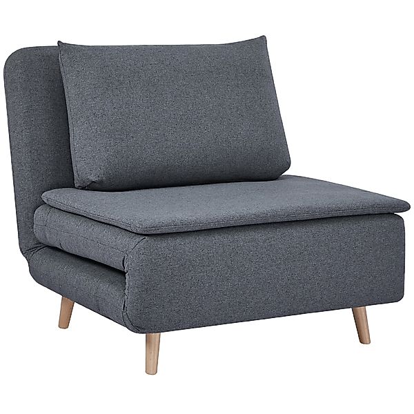 HOMCOM Schlafsessel 3-in-1 klappbar Schlafsofa mit Bettfunktion, Lendenkiss günstig online kaufen