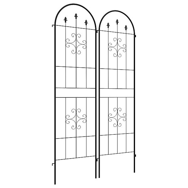 Outsunny Rankgitter aus Metall 2er Set zum Stecken rostfrei Rankhilfe für K günstig online kaufen
