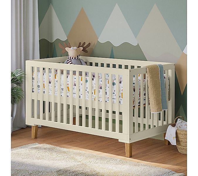 Bellabino Babybett Liri, Gitterbett 3-fach höhenverstellbar, umbaubar zum J günstig online kaufen