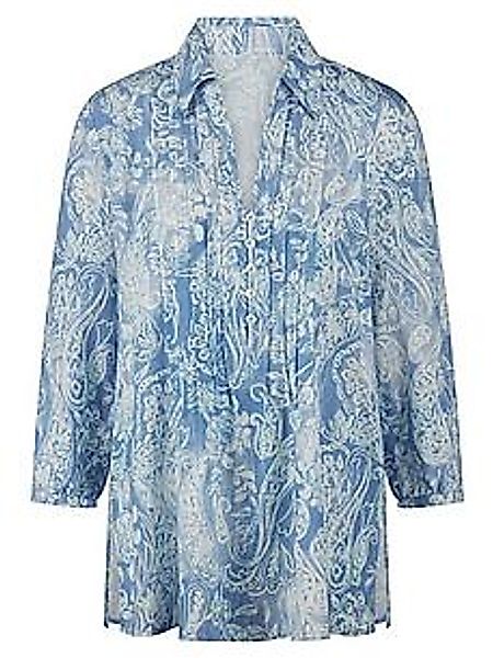 Long-Bluse Peter Hahn blau günstig online kaufen