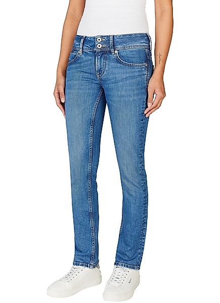 Pepe Jeans Slim-fit-Jeans SLIM JEANS LW mit doppeltem Knopfverschluss günstig online kaufen