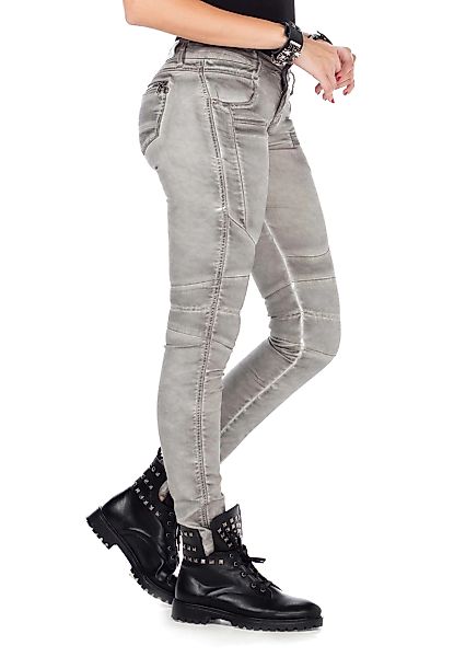 Cipo & Baxx Slim-fit-Jeans, mit trendigen Abnähern im Straight Fit günstig online kaufen