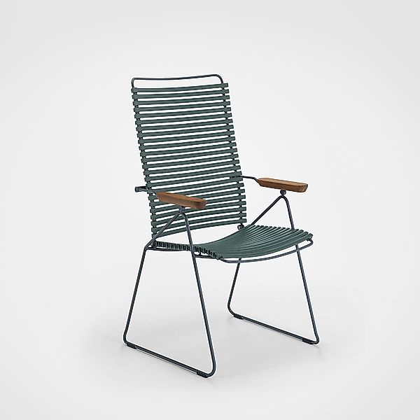 Outdoor Stuhl Click verstellbare Rückenlehne  kieferngrün günstig online kaufen